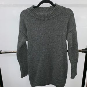Gray boatneck sweater